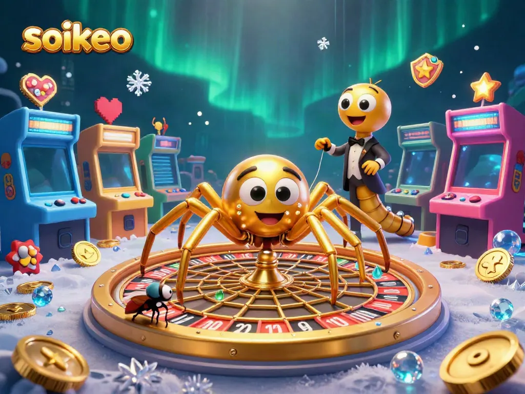 Bet on casino games with the engaging soikeo roulette web scene featuring a fly and centipede croupier.